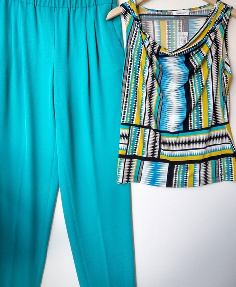 Dress Barn Two-piece pants set, Top (M)& Pants (8) - Picture 6 of 10